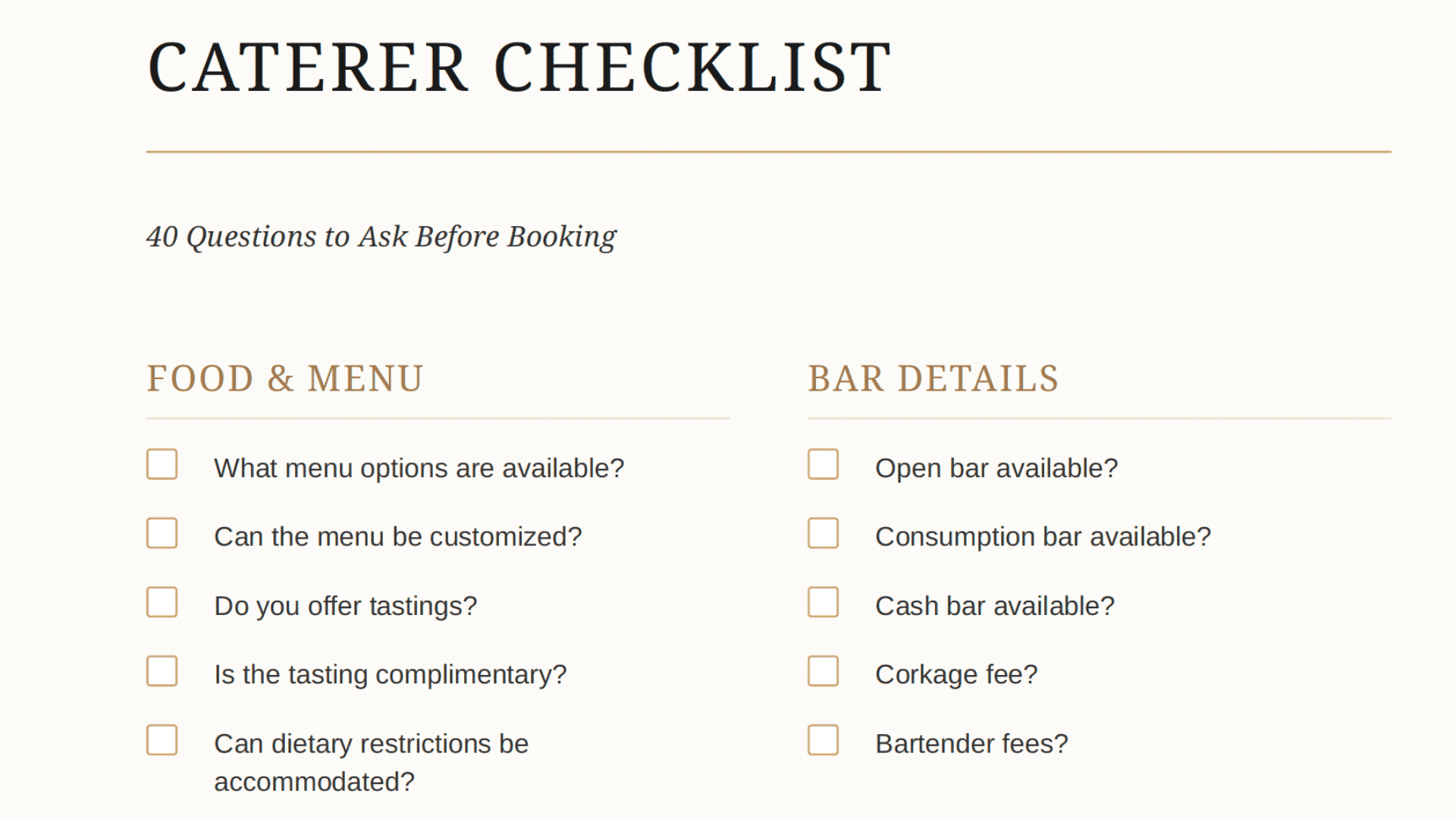 37-Point Vendor Checklist